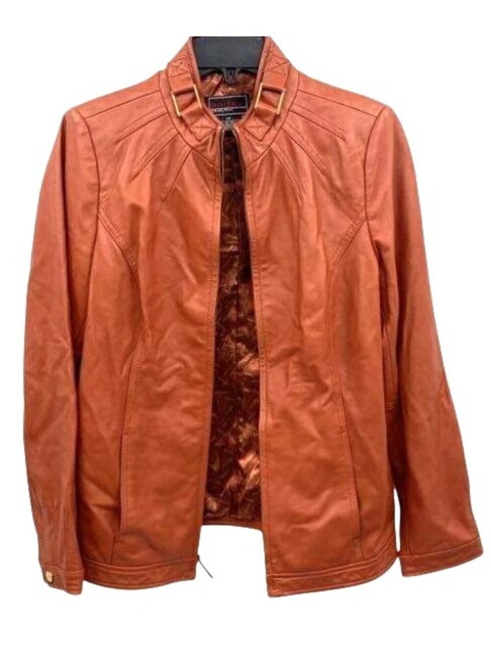 Bradley By Bradley Bayou Women's Genuine Leather Jacket XS